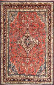 Hamadán Szőnyeg 215X340 Keleti Csomózású Barna/Sötétkék (Gyapjú, Perzsia/Irán)