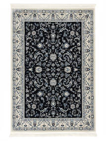 Nain Florentine - Azul Escuro Tapete 140X200 Oriental Preto/Cinzento Claro/Cinza Escuro ( Turquia)