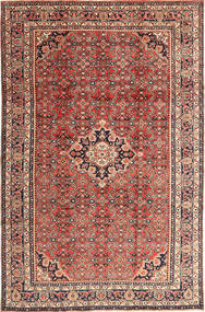 Hosseinabad Alfombra 212X320 Oriental Hecha A Mano Marrón Claro/Rojo Oscuro (Lana, Persia/Irán)