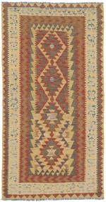 Kilim Afegão Old Style Tapete 101X197 Oriental Tecidos À Mão Castanho Claro/Castanho (Lã, Afeganistão)