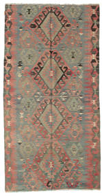 Kilim Semi-Antigo Turquia Tapete 148X287 Oriental Tecidos À Mão Castanho Claro/Castanho (Lã, Turquia)