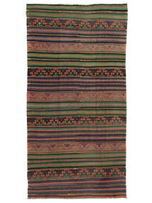 Kilim Semi-Antigo Turquia Tapete 176X345 Oriental Tecidos À Mão Cinza Escuro/Castanho Claro (Lã, Turquia)