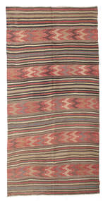 Kilim Semi-Antigo Turquia Tapete 144X293 Oriental Tecidos À Mão Castanho Claro/Castanho Alaranjado (Lã, Turquia)