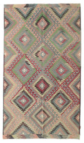 Kilim Semi-Antigo Turquia Tapete 169X293 Oriental Tecidos À Mão Cinza Escuro/Cinzento Claro (Lã, Turquia)