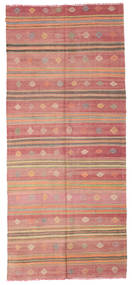Kilim Semi-Antigo Turquia Tapete 163X380 Oriental Tecidos À Mão Tapete Passadeira Castanho Claro/Bege Escuro/Luz Rosa (Lã, Turquia)