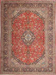 Keshan Rug 298X397 Authentic
 Oriental Handknotted Light Brown/Dark Blue Large (Wool, Persia/Iran)