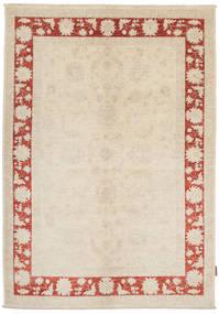 Ziegler Vloerkleed 142X204 Echt Oosters Handgeknoopt Beige/Donkerbeige (Wol, Pakistan)