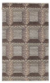 Himalaya Rug 141X236 Authentic
 Modern Handknotted Light Brown/Dark Brown (Wool/Bamboo Silk, India)