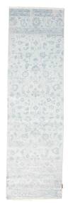 Himalaya Rug 84X294 Authentic
 Modern Handknotted Hallway Runner
 Light Grey/White/Creme/Light Blue ( India)