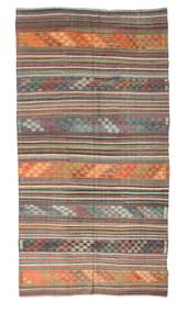 Kelim Semi-Antiek Turkije Vloerkleed 165X313 Echt Oosters Handgeweven Donkergrijs/Lichtgrijs (Wol, Turkije)