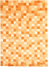 Himalaya Tapete 140X200 Moderno Feito A Mão Laranja/Bege Escuro ( Índia)