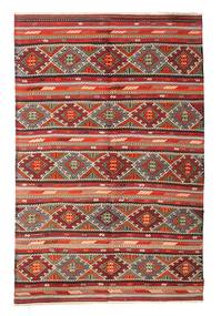 Kilim Semi-Antigo Turquia Tapete 176X270 Oriental Tecidos À Mão Castanho/Vermelho Escuro (Lã, Turquia)