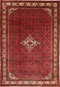 Hosseinabad Tapete 200X290 Oriental Feito A Mão Vermelho Escuro/Castanho Escuro (Lã, Pérsia/Irão)
