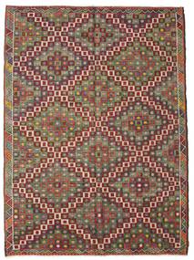 Kilim Semi-Antigo Turquia Tapete 220X297 Oriental Tecidos À Mão Castanho/Castanho Escuro (Lã, Turquia)