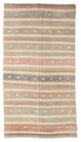 Kilim Semi-Antigo Turquia Tapete 156X291 Oriental Tecidos À Mão Castanho Claro/Bege (Lã, Turquia)