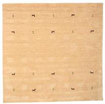 Gabbeh Loom Two Lines - Beige Matto 200X200 Moderni Neliö Tummanbeige/Vaaleanruskea (Villa, Intia)