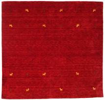 Gabbeh Loom Two Lines - Rouge Tapis 200X200 Moderne Carré Rouge/Rouge Foncé (Laine, Inde)