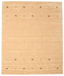 Gabbeh Loom Two Lines - Bege Tapete 240X290 Moderno Bege Escuro/Castanho Claro (Lã, Índia)