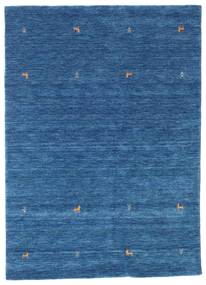 Gabbeh Loom Two Lines - Bleu Tapis 160X230 Moderne Bleu Foncé/Bleu (Laine, Inde)