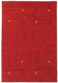 Tapete Gabbeh loom Two Lines - Castanho alaranjado Vermelho CVD15016