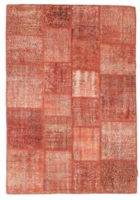 Patchwork Sag 140X201 Autentični
 Moderni Ručno Uzlan Svjetlosmeđa/Svjetloružičasta/Smeđa (Vuna, Turska)