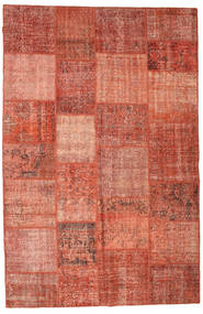 Patchwork Tappeto 197X300 Moderno Fatto A Mano Rosso/Rosso Scuro (Lana, Turchia)