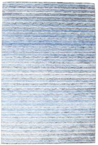 Bamboo Silk Handloom Rug 202X304 Authentic
 Modern Handknotted Light Blue/Beige ( India)