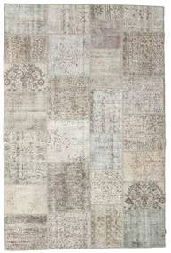 Patchwork Tapete 203X298 Moderno Feito A Mão Cinzento Claro/Bege Escuro (Lã, Turquia)