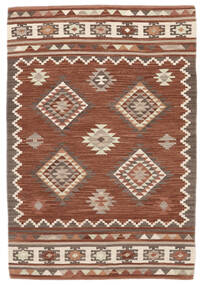 Kilim Malatya Tapete 120X180 Moderno Tecidos À Mão Castanho Claro/Castanho (Lã, Índia)