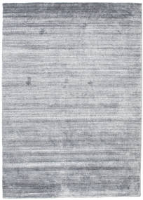 Bambu Seda Loom - Denim Azul Tapete 140X200 Moderno Cinzento Claro/Azul Claro (Lã/Bamboo Seda, Índia)