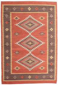 Kilim Marash Tapete 190X290 Moderno Tecidos À Mão Castanho Claro/Laranja (Lã, Índia)