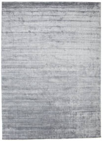 대나무 실크 Loom - Denim 파란색 러그 250X350 모던 라이트 그레이/화이트/크림 대형 ( 인도)