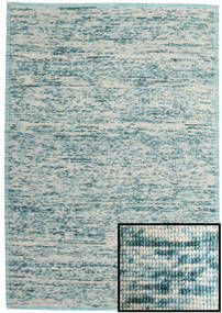 Luna - Bleu Clair Tapis 200X300 Moderne Tissé À La Main Gris Clair/Beige (Laine, Inde)