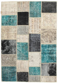 Patchwork 러그 138X200 정품
 모던 수제 라이트 브라운/베이지 (울, 터키)