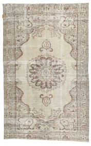 Colored Vintage Teppe 158X253 Ekte Moderne Håndknyttet Lys Grå/Hvit/Creme (Ull, Tyrkia)