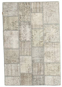 Patchwork 러그 140X203 정품
 모던 수제 라이트 그레이/다크 베이지 (울, 터키)