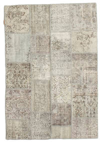 Patchwork 러그 136X200 정품
 모던 수제 라이트 그레이/라이트 브라운 (울, 터키)