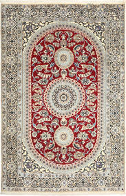 Nain 9La Rug 194X304 Authentic
 Oriental Handknotted Beige/Light Grey (Wool/Silk, Persia/Iran)