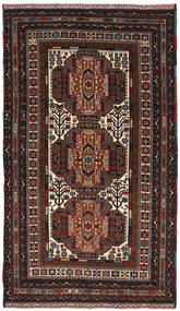 Baluch 러그 104X188 정품
 오리엔탈 수제 다크 레드/다크 브라운 (울, 아프가니스탄)