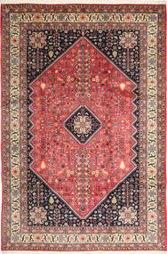 Abadeh Teppe 210X310 Ekte Orientalsk Håndknyttet Mørk Blå/Lysbrun (Ull, Persia/Iran)