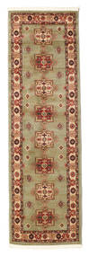 Marivan Kazak Tapete 80X250 Oriental Tapete Passadeira Castanho Claro/Verde Claro ( Turquia)