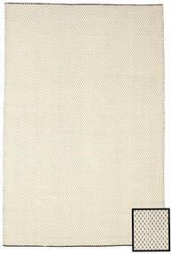 Bobbie - White/Black Rug 200X300 Authentic
 Modern Handwoven Beige/Dark Beige (Wool, India)