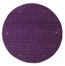 Gabbeh Loom Two Lines - Purple Rug Ø 200 Modern Round Dark Purple/Purple (Wool, India)