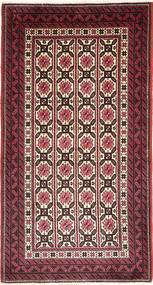 Baluch Rug 105X205 Authentic
 Oriental Handknotted Dark Red/Light Pink (Wool, Persia/Iran)