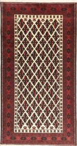 Baluch 러그 105X195 정품
 오리엔탈 수제 브라운/다크 브라운 (울, 페르시아/이란)