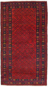 Baluch 러그 102X202 정품
 오리엔탈 수제 다크 레드/다크 그린 (울, 아프가니스탄)