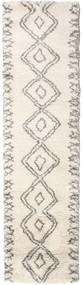 Berber Shaggy Massin Tapete 80X300 Moderno Tapete Passadeira Bege/Cinzento Claro ( Turquia)