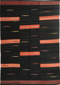 Kilim Modern Rug 157X237 Authentic
 Modern Handwoven Black (Wool, Persia/Iran)
