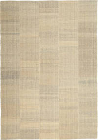 Kilim Modern Rug 205X301 Authentic
 Modern Handwoven Light Brown/Dark Beige (Wool, Persia/Iran)