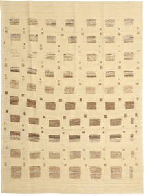 Kilim Moderno Tapete 156X214 Moderno Tecidos À Mão Bege/Amarelo (Lã, Pérsia/Irão)